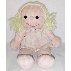 Vtg Hasbro 1973 Romper Room Softies Sweet Dreams Annabelle Pink Yarn Hair Doll